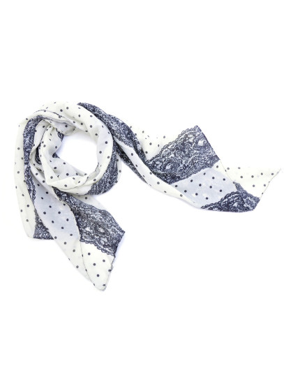 白底黑花经典时尚圆点