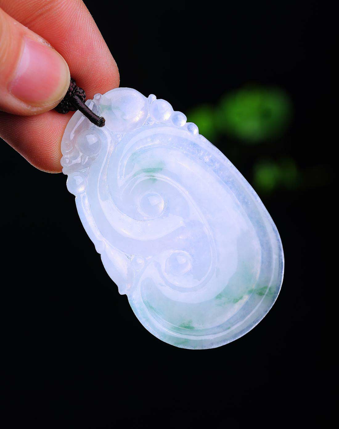 晶萃轩ching sui hin玉石贵重专场-极品细腻冰种起光精雕饱满大件事事