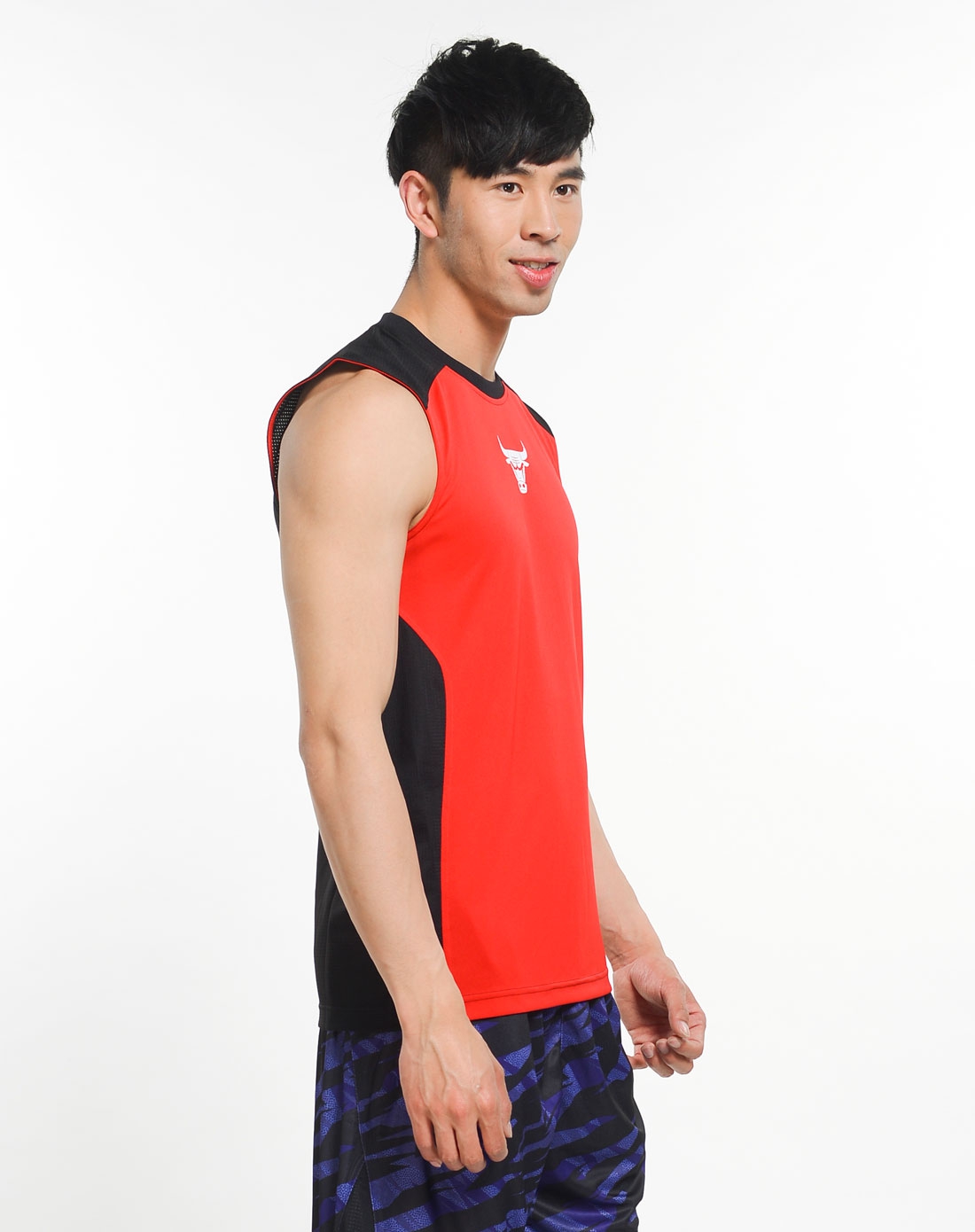 男子红/黑色nba公牛队罗斯球衣