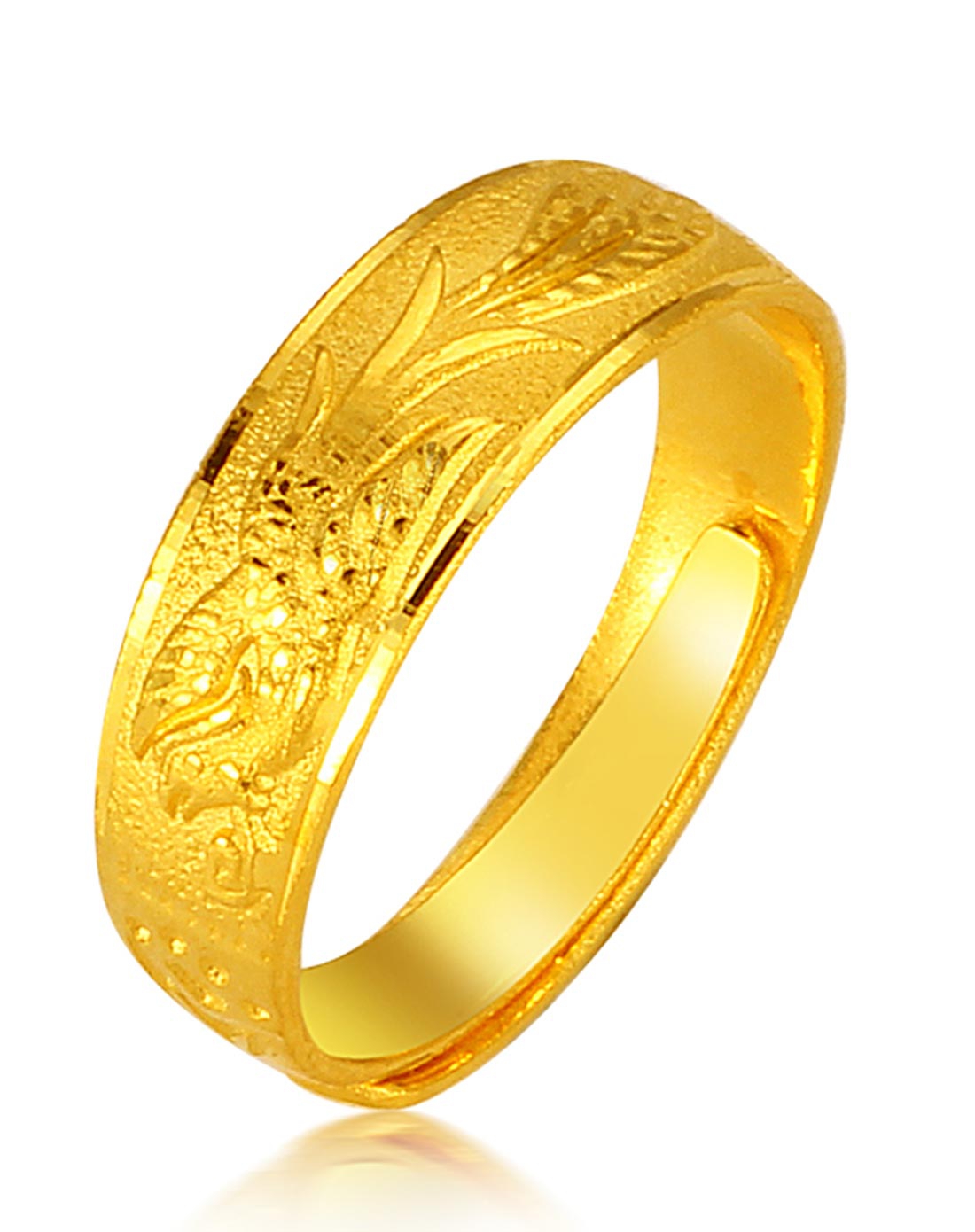 千足金戒指 浴凤戒5.25g