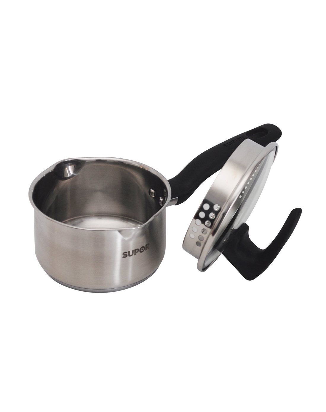 > 巧立不锈钢奶锅18cm