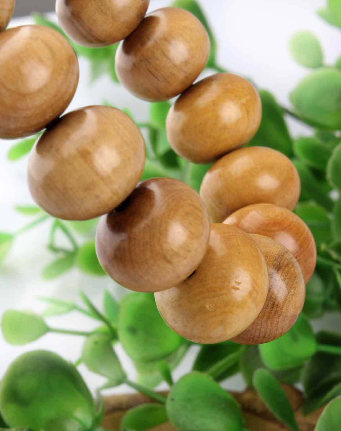 天然黄杨木算盘珠手链