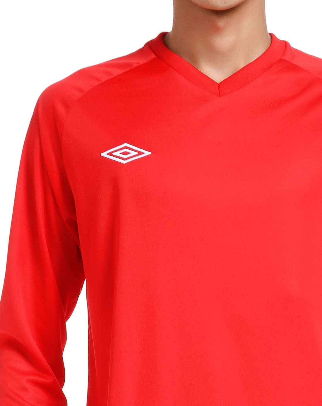 茵宝 男款朱红色长袖球衣两件套 活力纯色透气