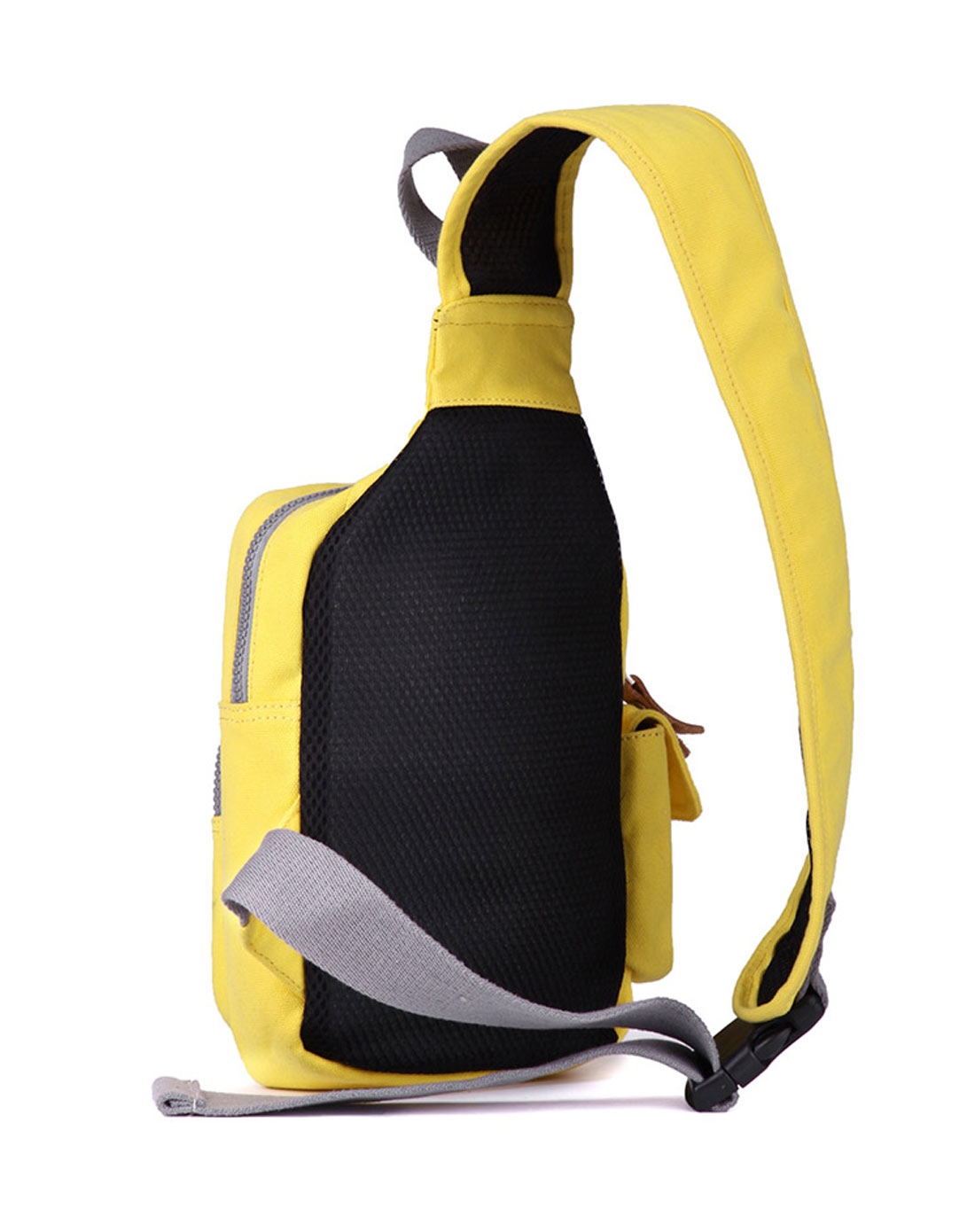 易秀帆布包专场黄色女款黄色旅游帆布小胸包vfx0033_唯品会