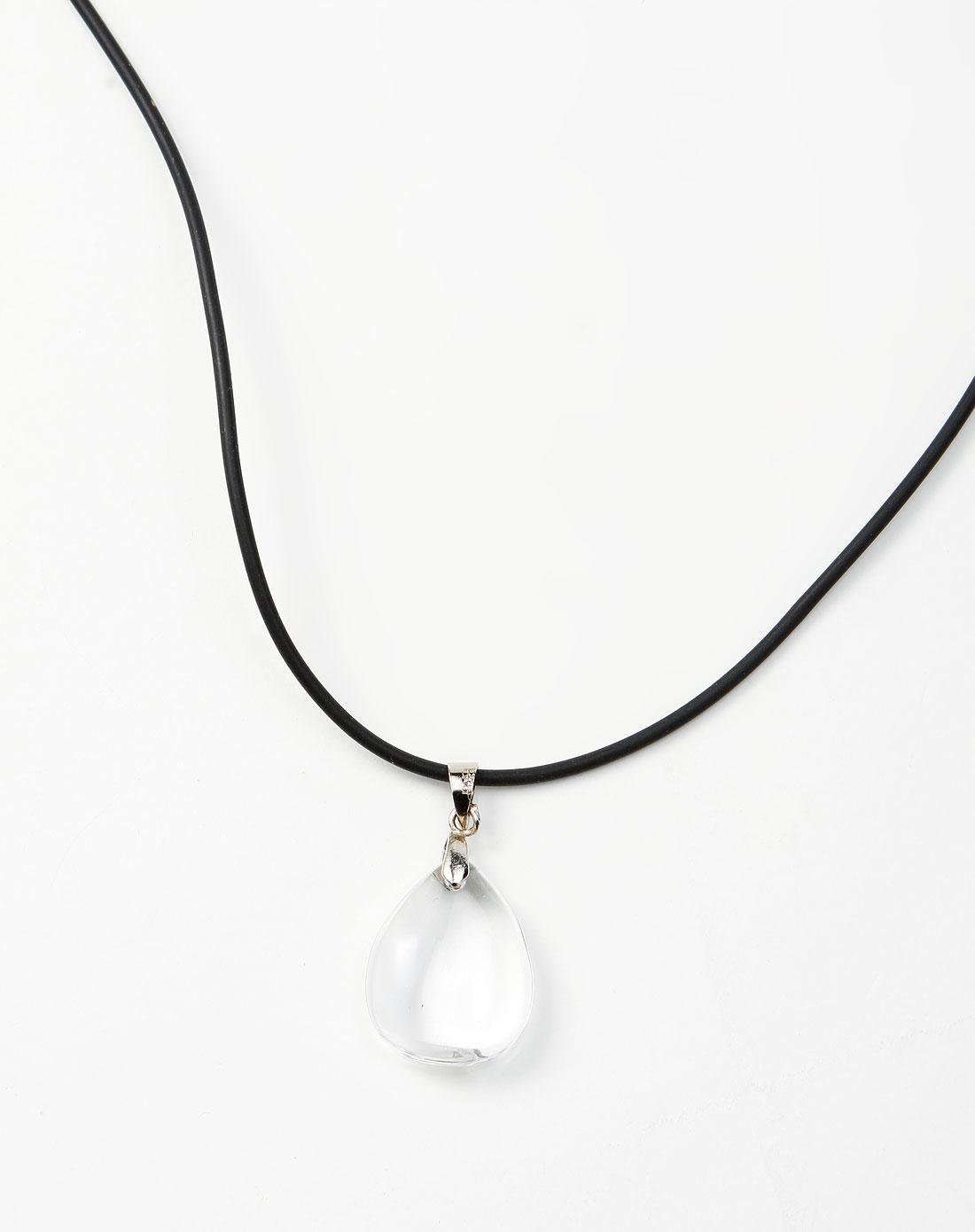 女款白色水滴项链