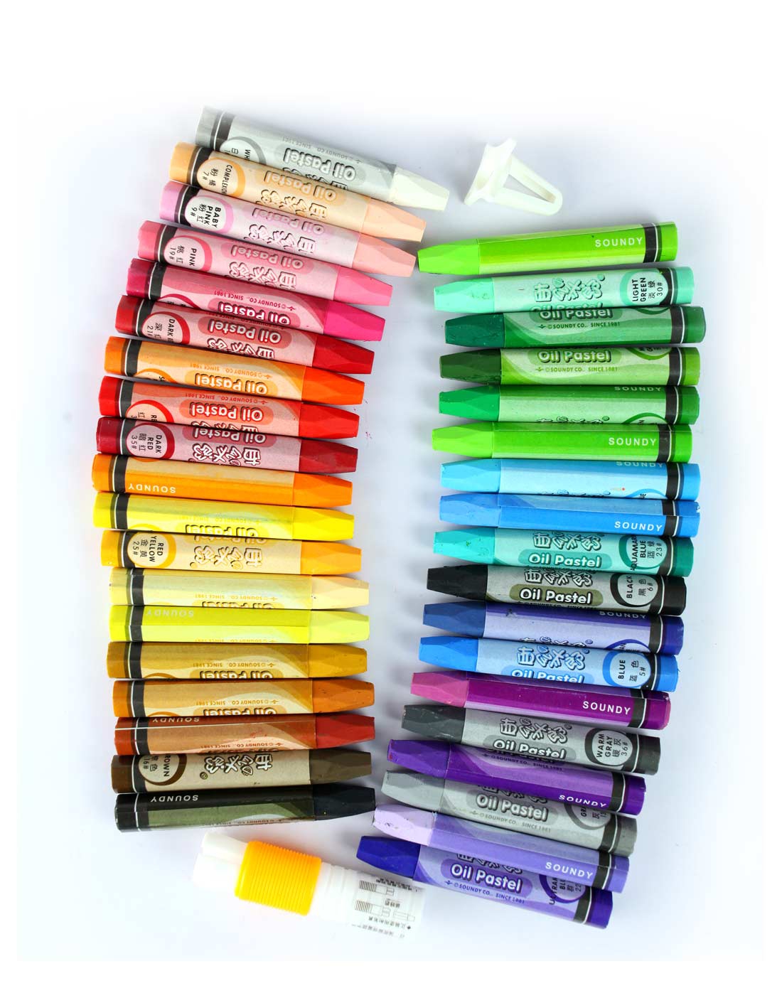 西瓜太郎 中性黄色36色油画棒pp盒