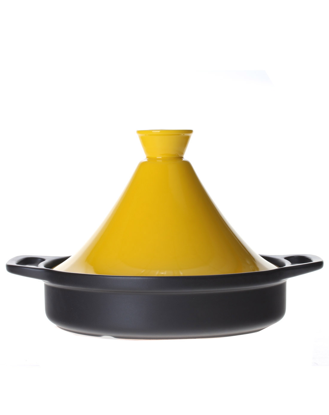 华玲大鹰 黄黑2000ml耐热陶瓷塔吉锅