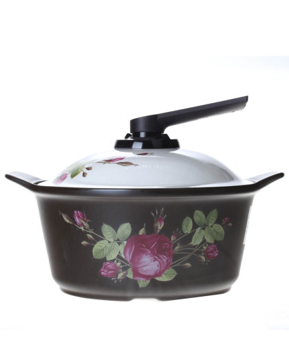 华玲大鹰 花色4l双耳陶瓷汤锅