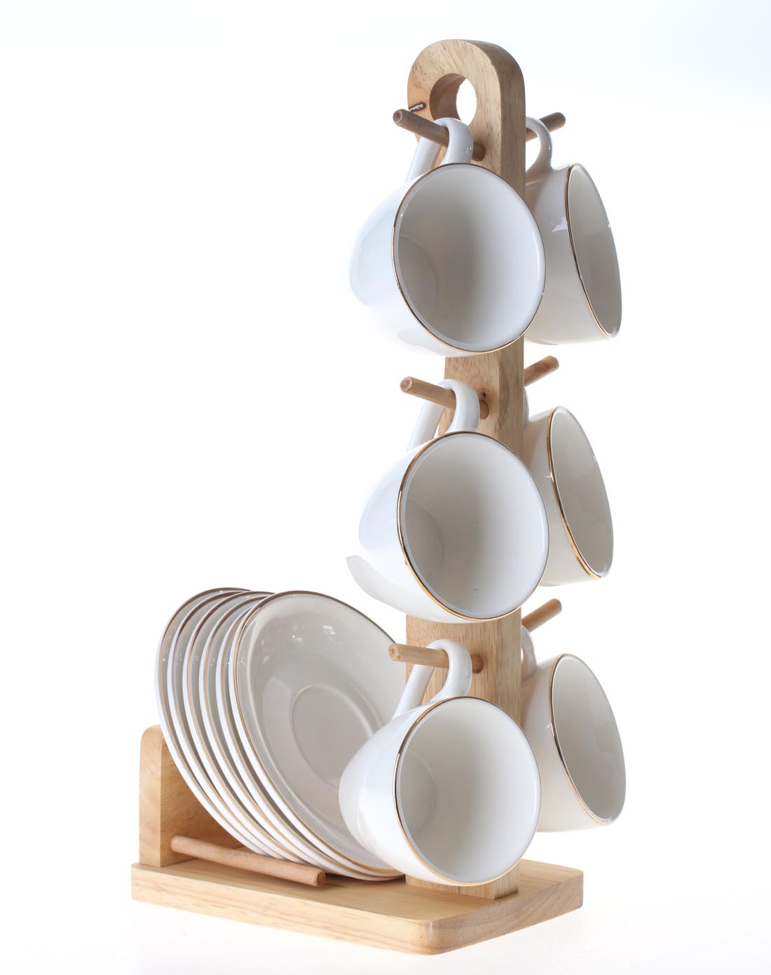 华玲大鹰 白色咖啡杯套装12件