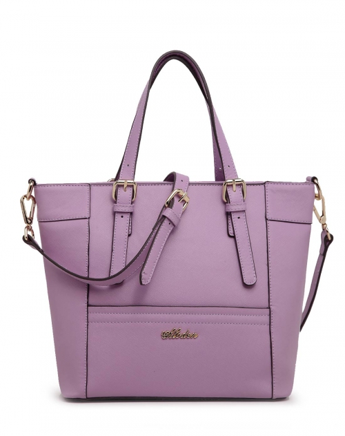 蔻丹 紫罗兰色雅典系列时尚休闲气质牛皮手提大包