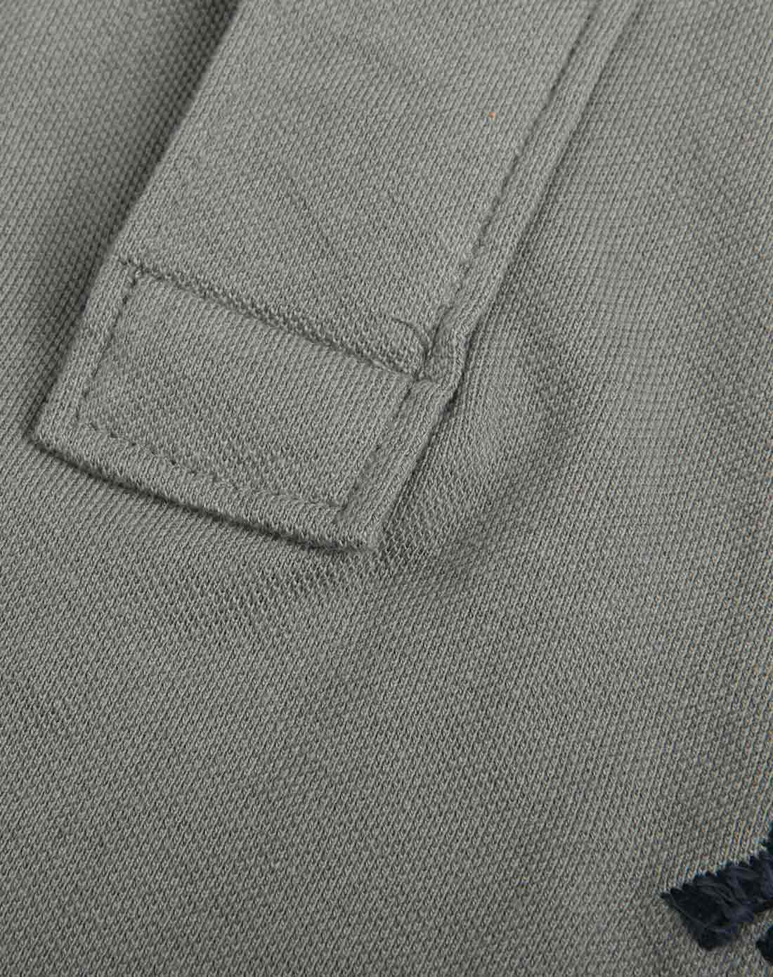 薄墨灰色新款短袖polo衫