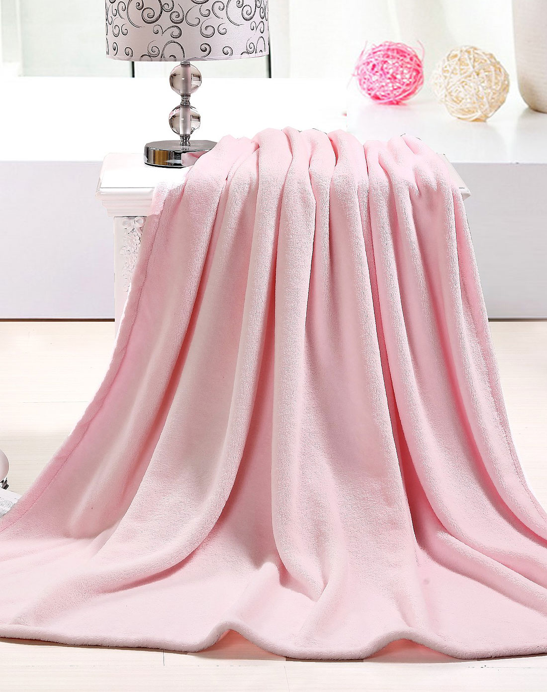 南极绒毯粉红180*200cm