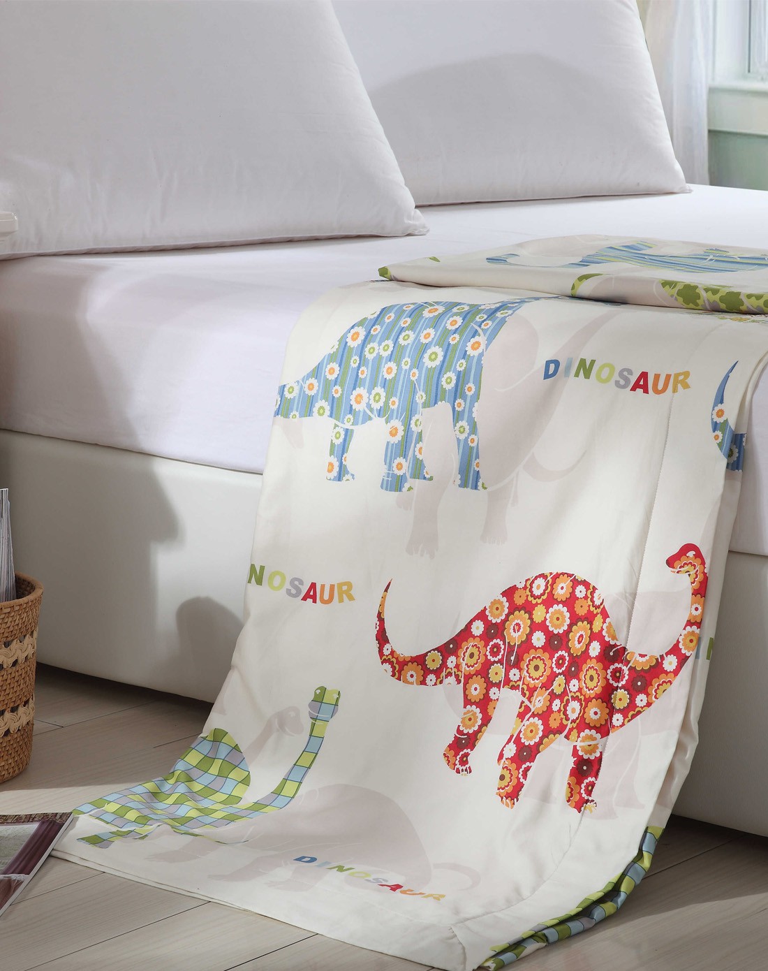 esprit&恐龙家纺家居用品专场恐龙 怡梦舒雅全棉超薄毛巾被(150*200)