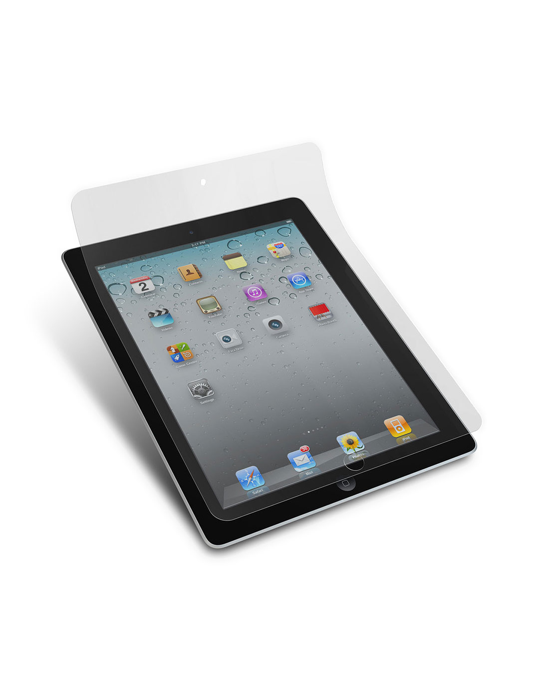 ipad2 透明磨砂单面保护膜