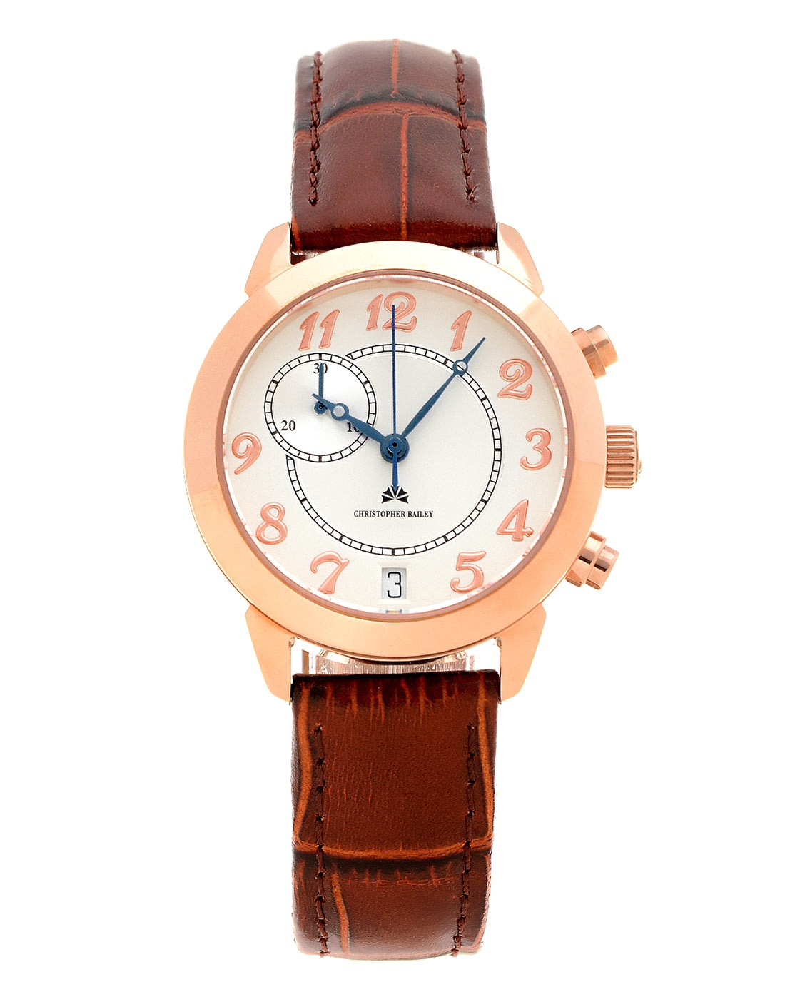 珂芮柏蒂 白面玫瑰金壳优雅系列石英女表