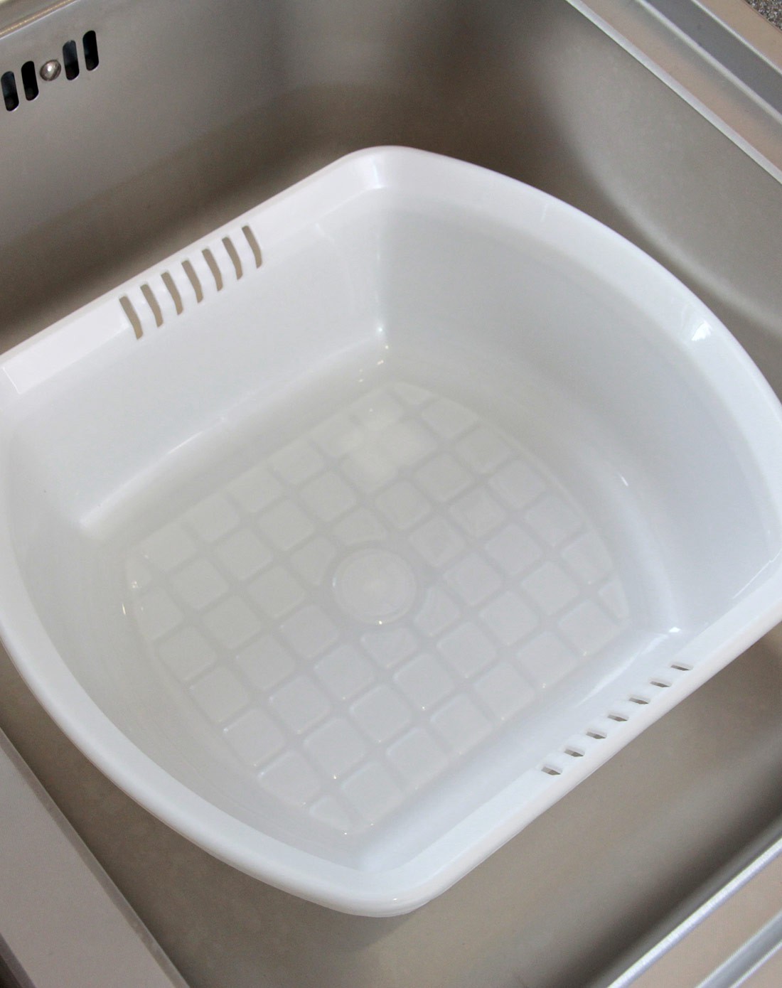 进口塑料洗菜盆(白色)