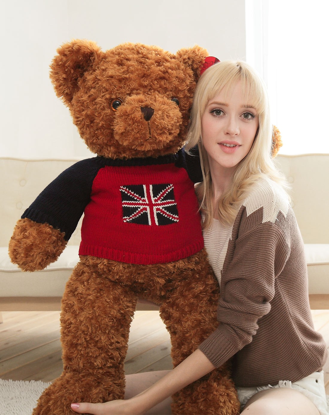 飘飘龙毛绒玩具专场直发货(混合)棕色珍藏版英国泰迪熊1.2米x90112025