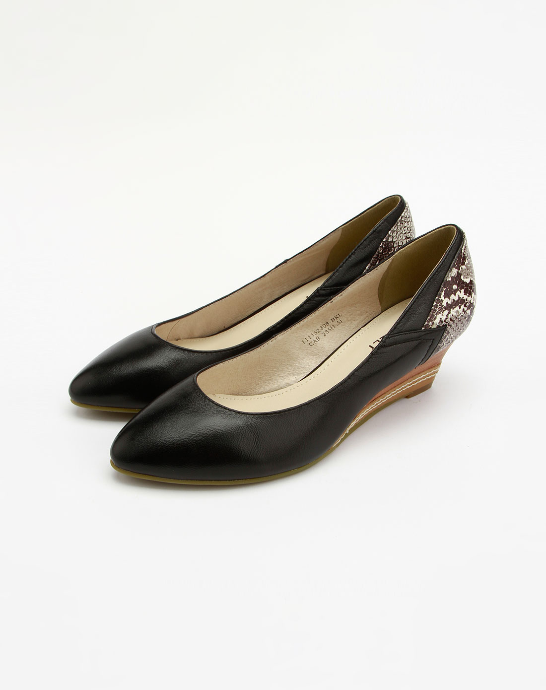 康莉comely-黑色时尚简约单鞋