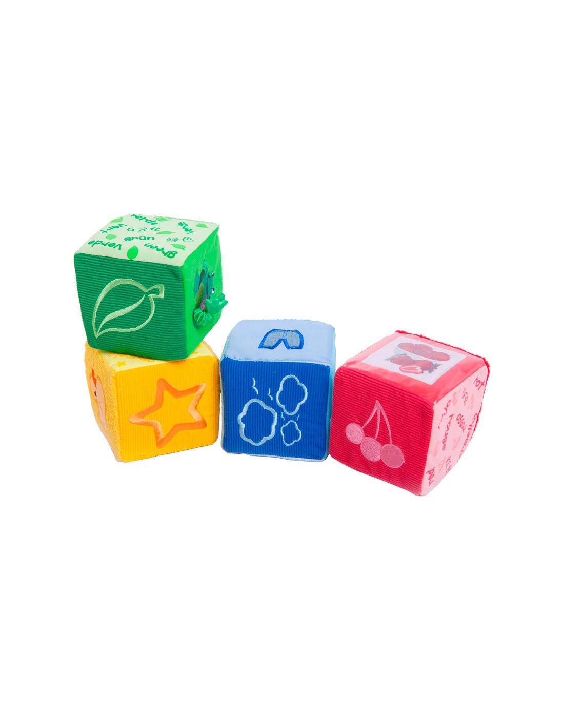 四个方块婴儿抚具色彩积木