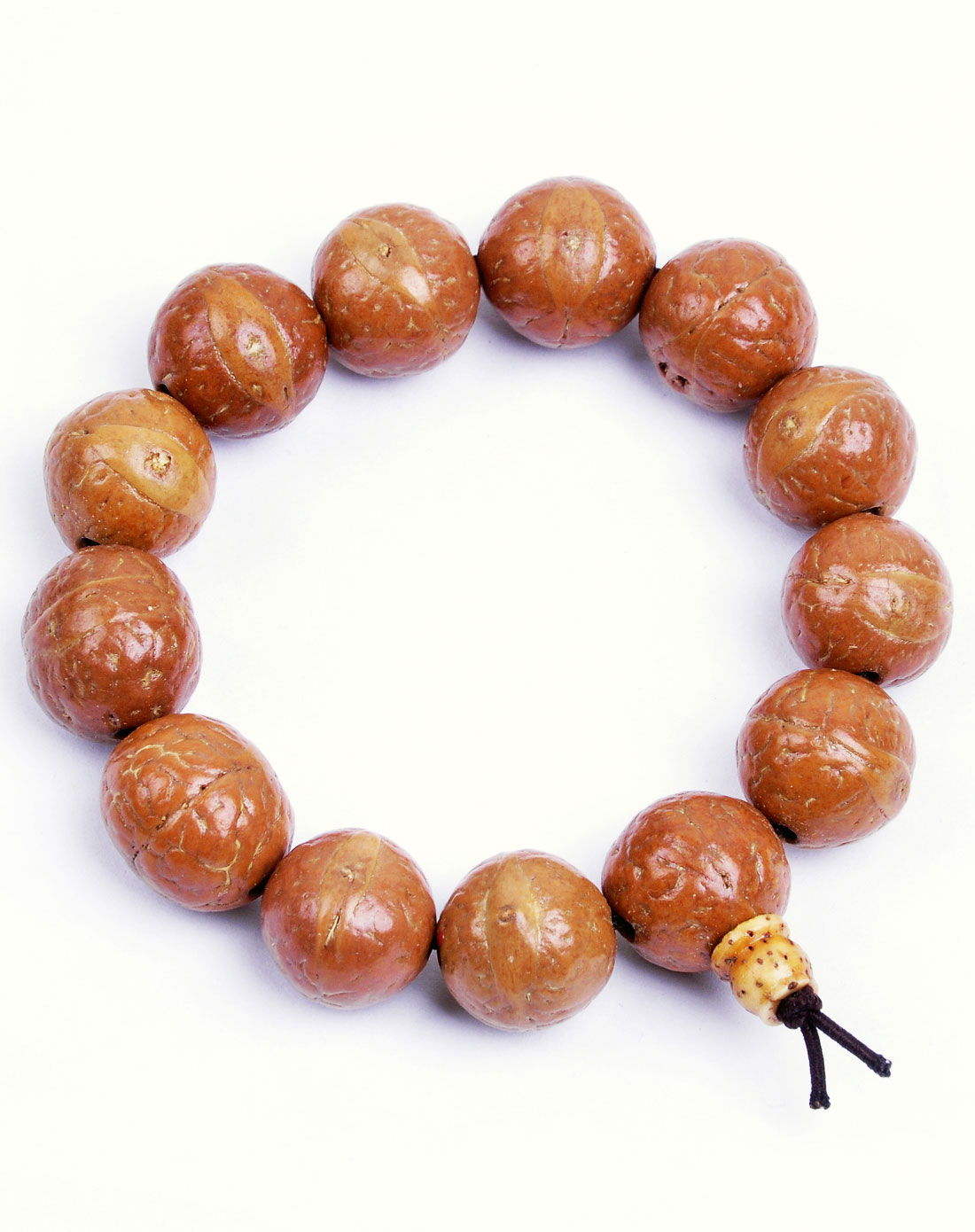 中性黄色凤眼菩提原籽手串