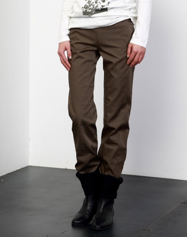 深卡其色通勤简约长裤