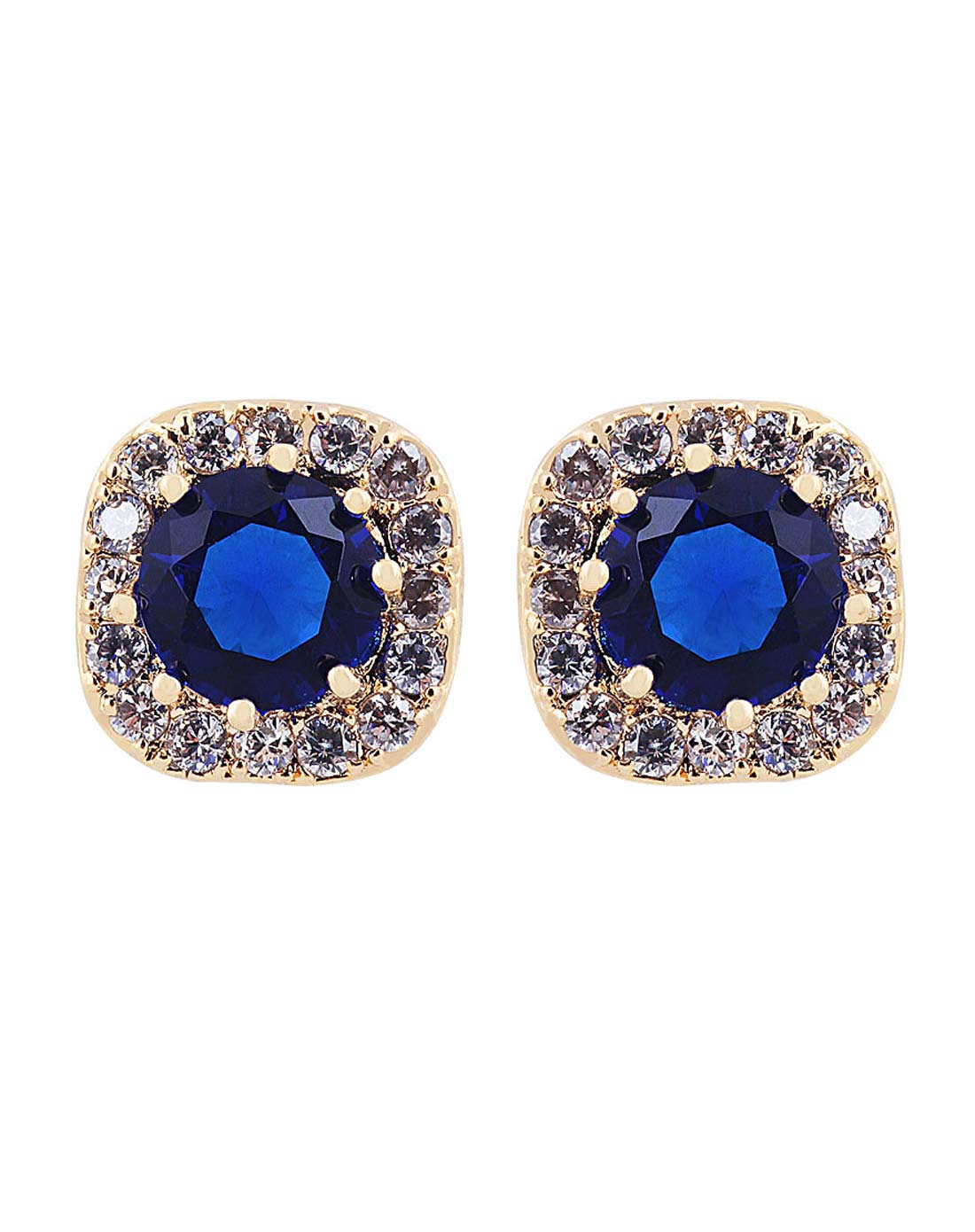 皇家蓝宝石耳钉