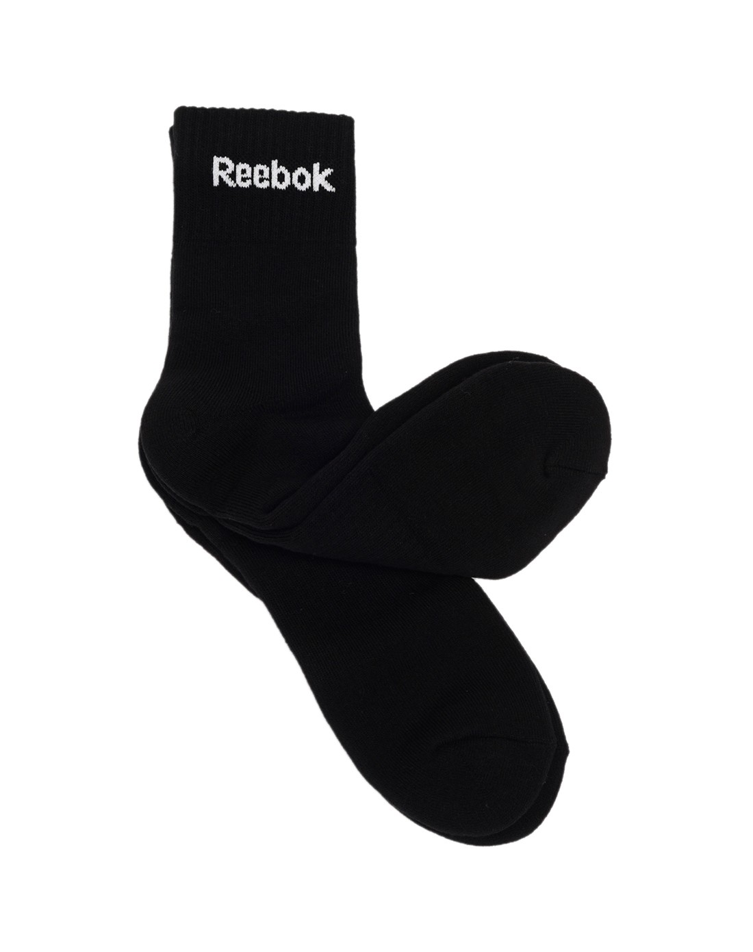 锐步reebok 中性黑色袜子