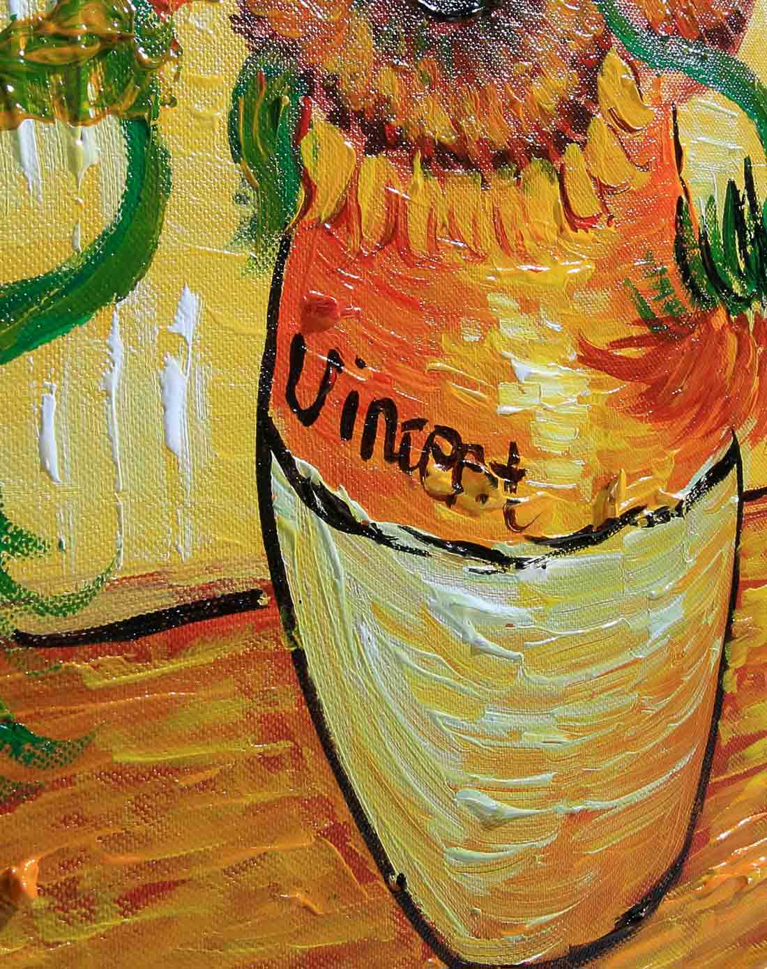 隽美 经典油画梵高系列-向日葵