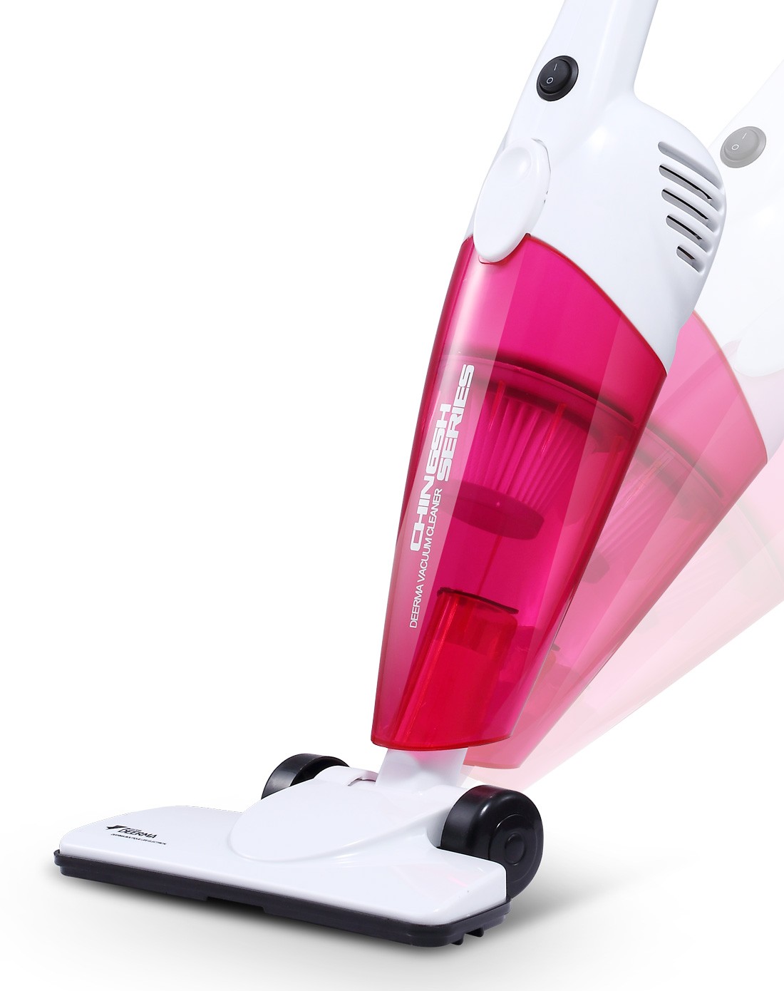 德尔玛deerma电器专场家用手持推杆两用吸尘器超强吸力dx118c-r_唯品