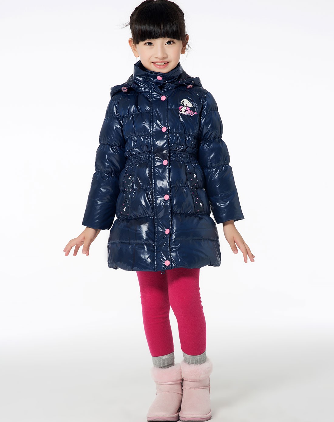史努比snoopy儿童羽绒服专场女童藏青色羽绒服2sw2990956_唯品会