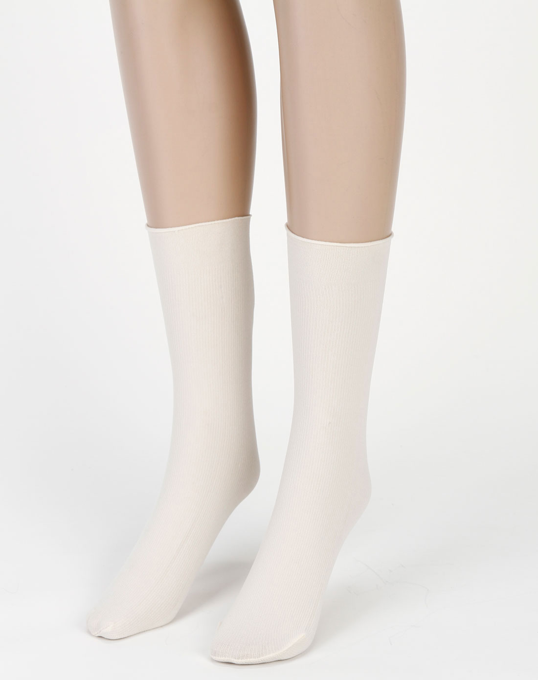 锦裕jinyu袜子专场-女款米色日韩炫彩多穿堆堆袜3双装