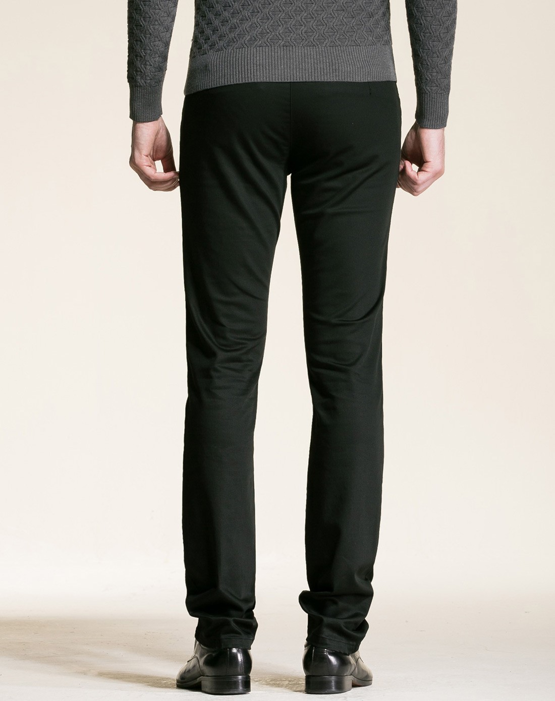 男士墨绿色休闲裤