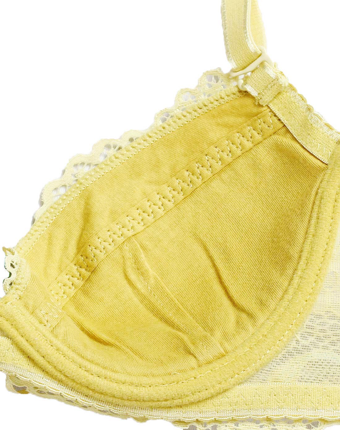 爱黛love esteem内衣移动端专场榴莲黄色时尚简约3/4薄杯文胸ad1626a1