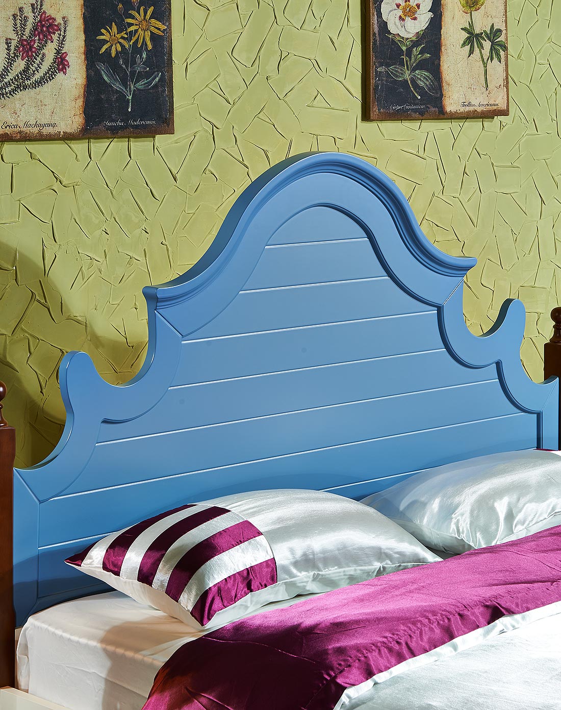 香贝里 地中海 纯美蓝色海洋床1.5*2米 9903