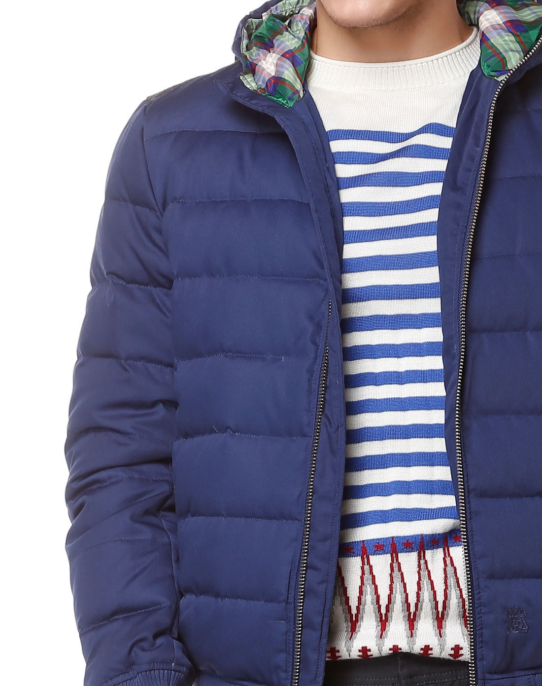 burandoeno藏蓝色连帽休闲百搭长袖羽绒服e3wt16004藏青_唯品会