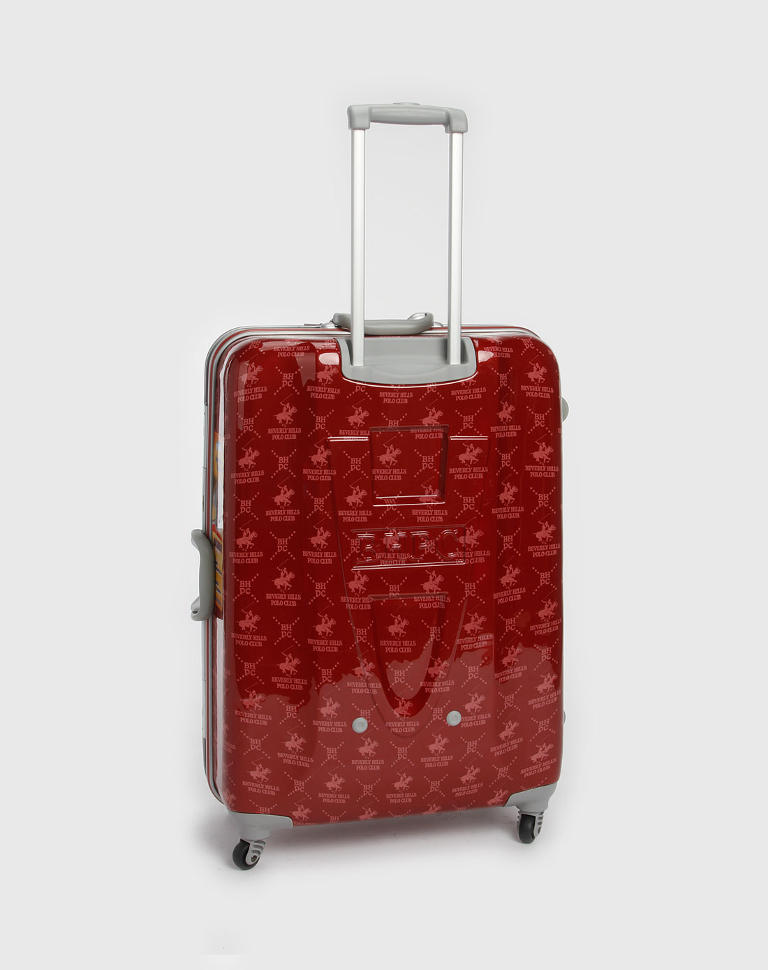 比华利保罗-女包专场-玫红色印纹拉杆箱
