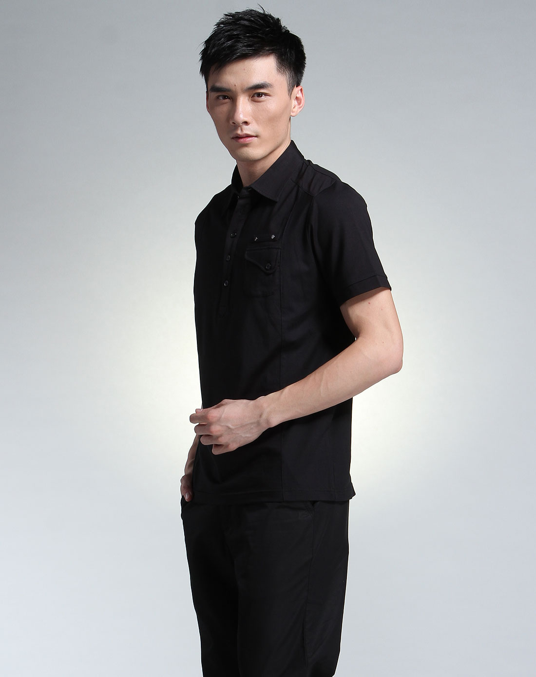 佛伦帝奴fllorinteno男装专场 黑色短袖t恤