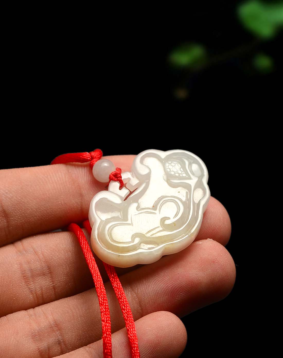 天然a货糯种润泽长命富贵宝宝锁翡翠吊坠