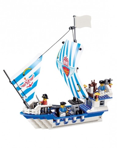 syma 乐高式积木 无畏战舰号积木海盗船