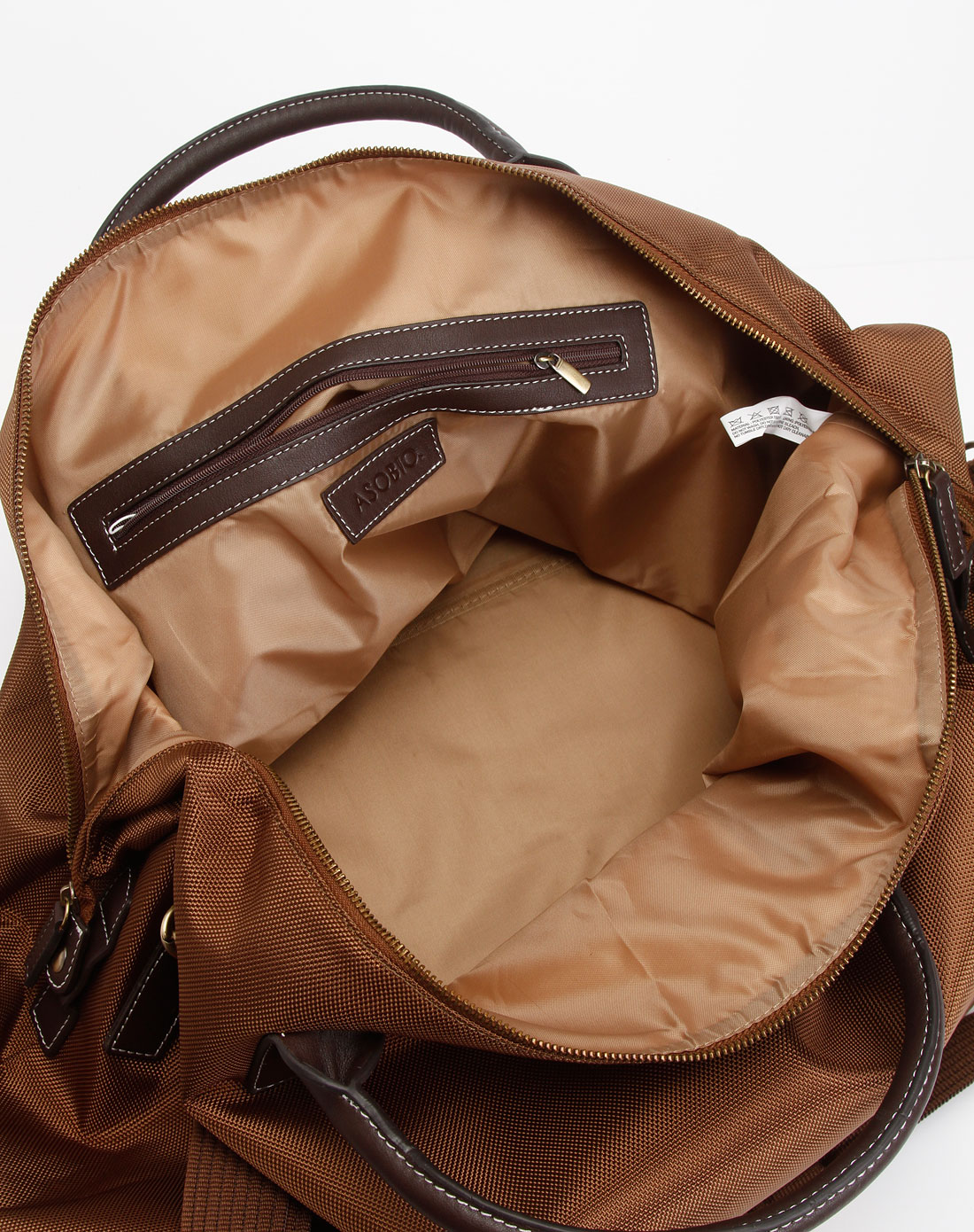 土褐色休闲挎包