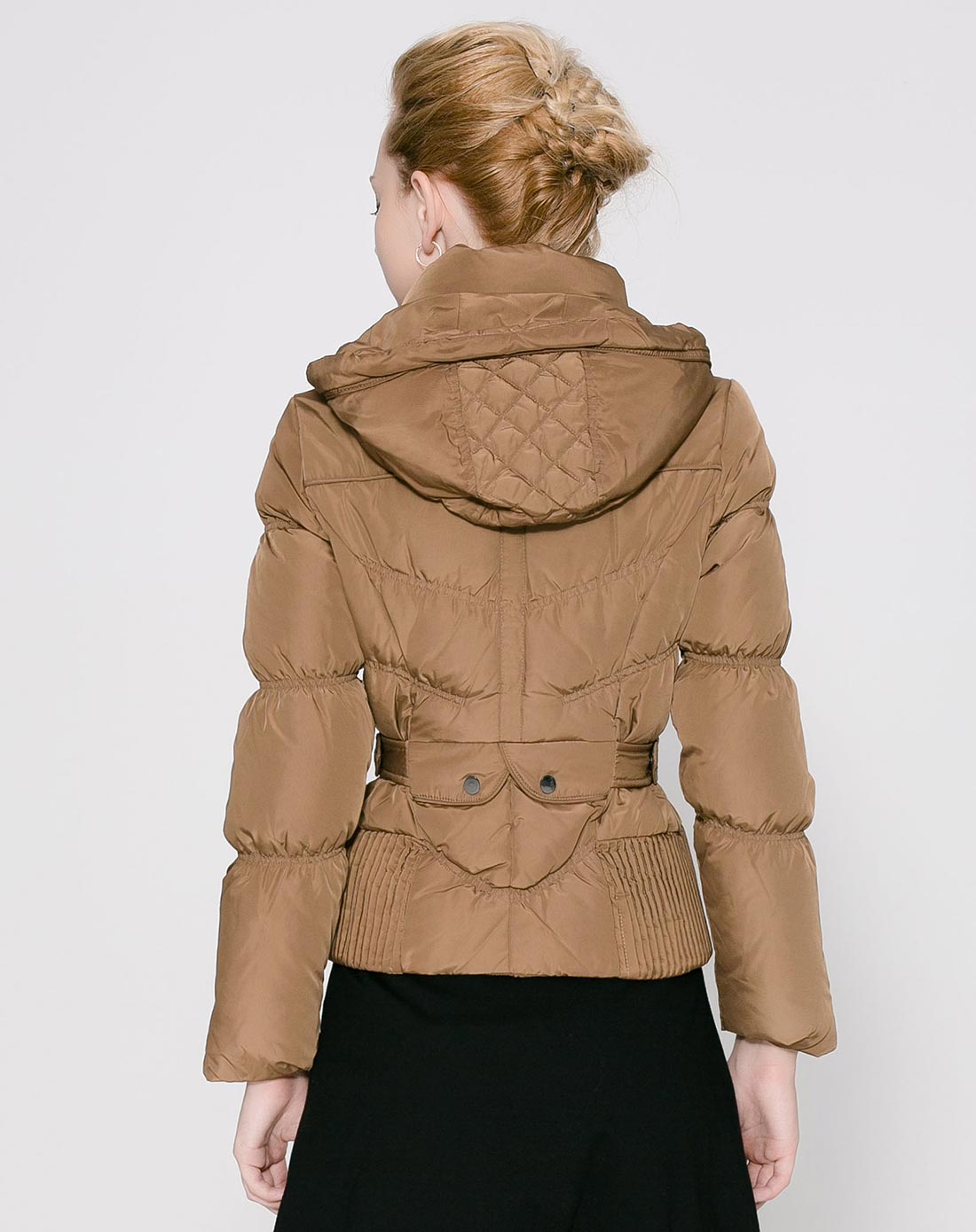 斐戈驼色时尚短款羽绒服fjwn000220_唯品会