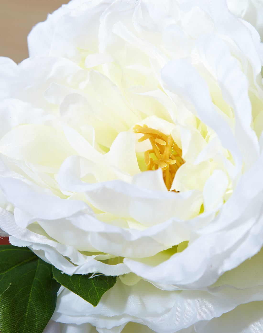 欧式唯美布艺仿真花束-大牡丹白色