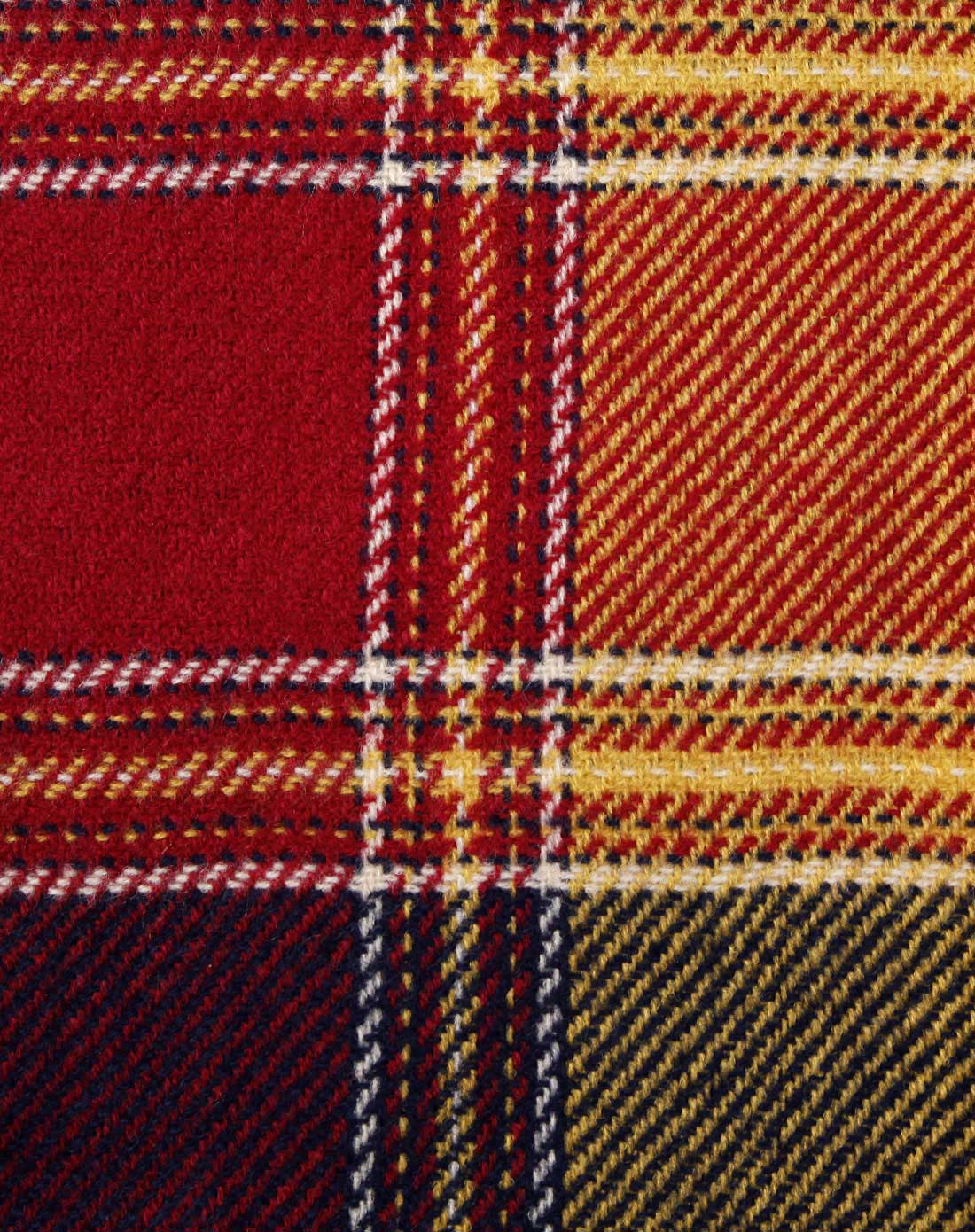 女款黄黑格子加宽时尚披肩/围巾