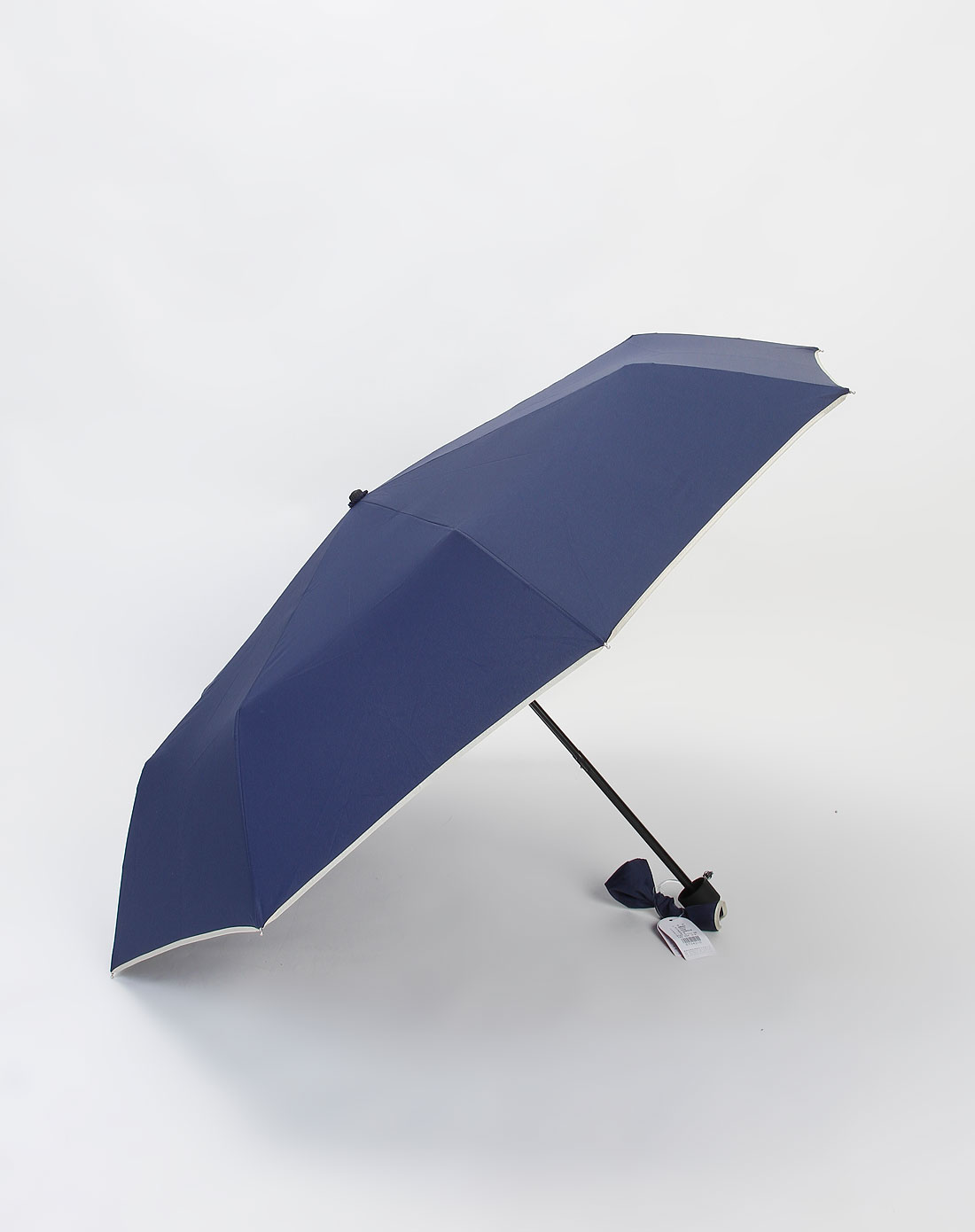 藏蓝色时尚三折伞