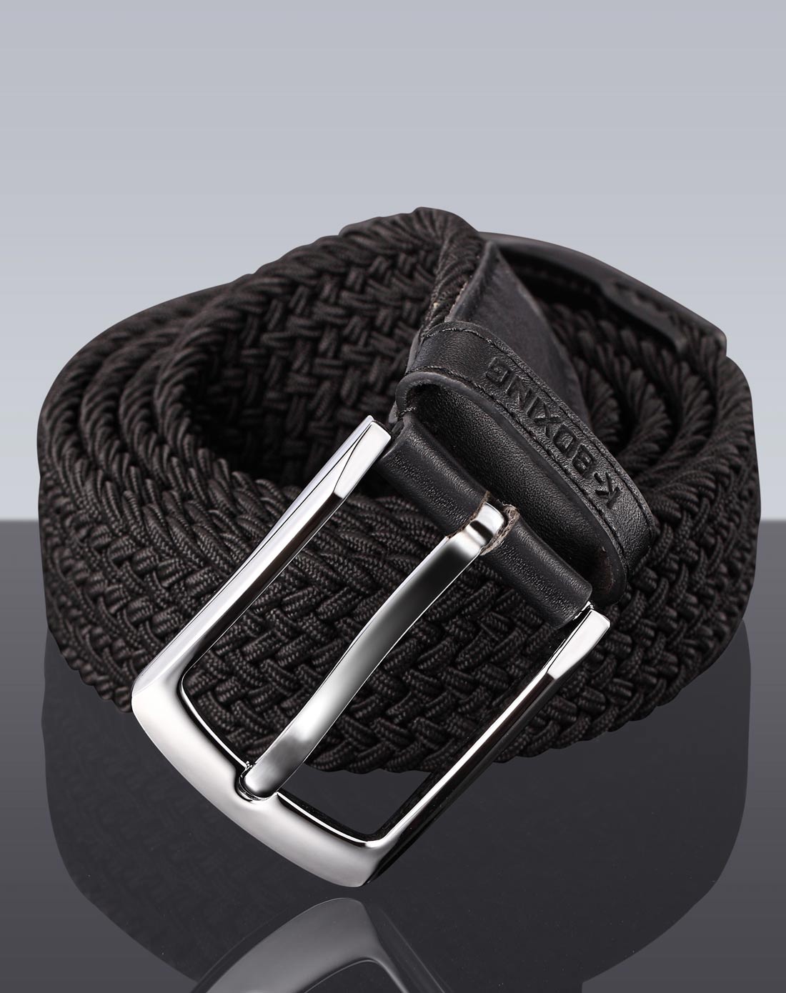 劲霸k-boxing 男款黑色腰带