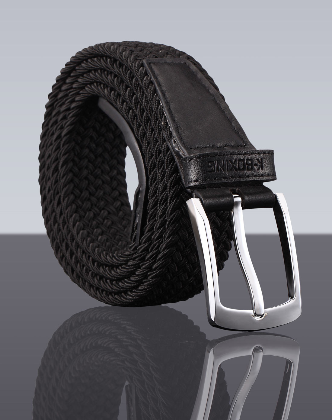 劲霸k-boxing 男款黑色腰带