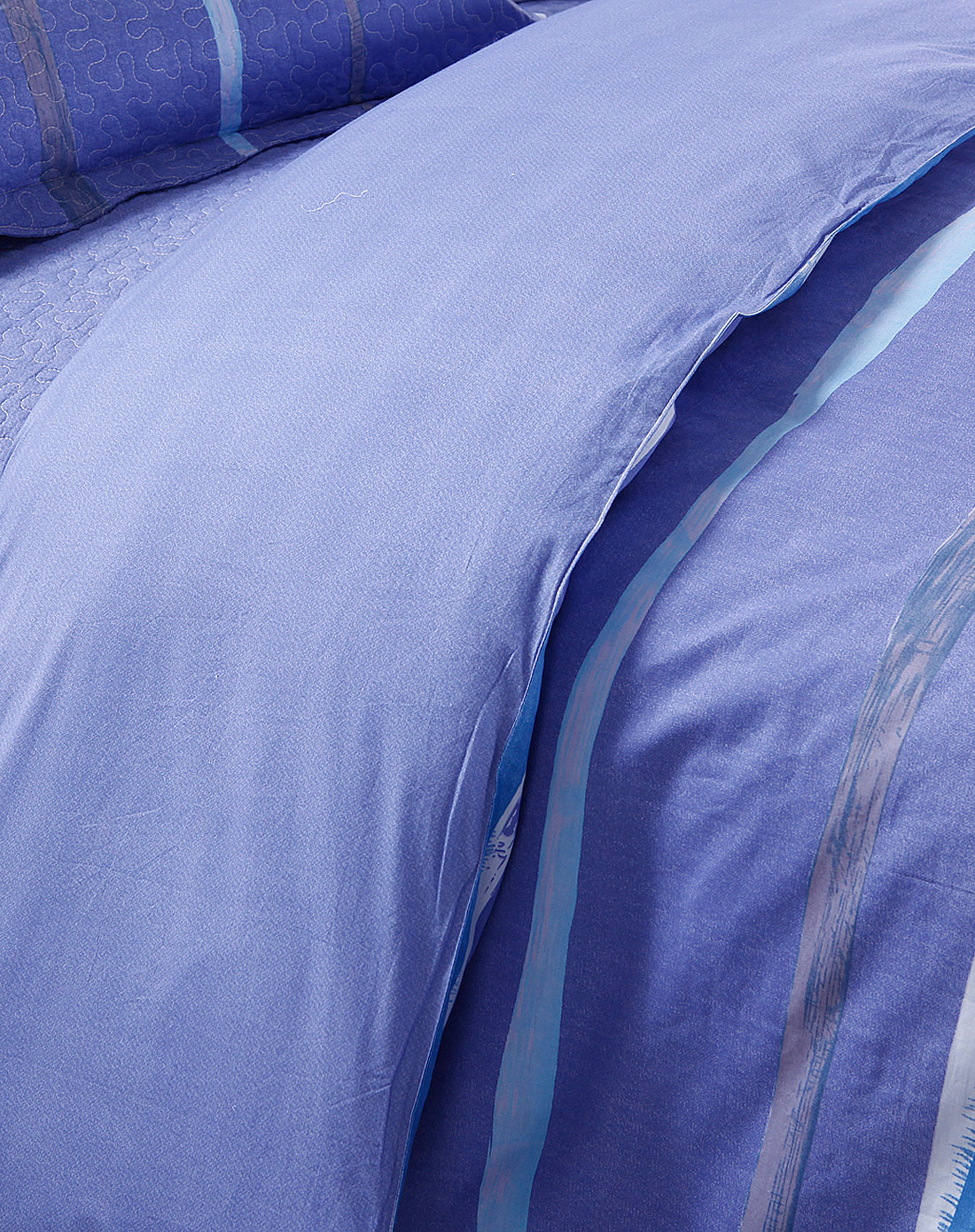 蓝色全棉欧式印花被套220*240cm