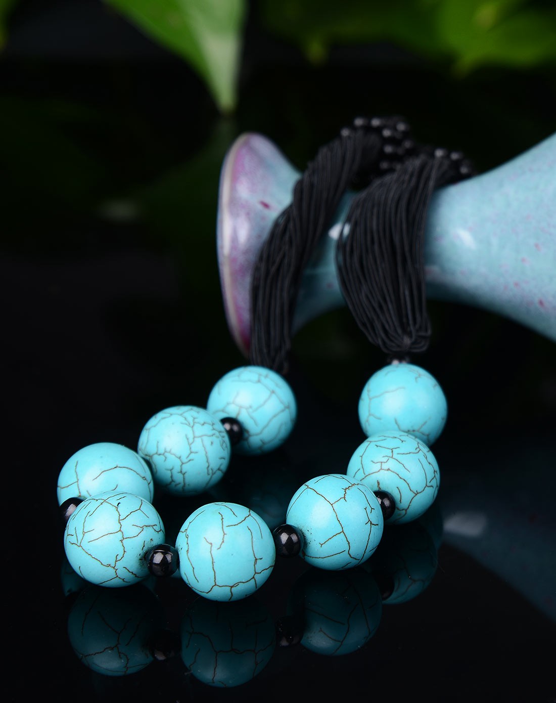 富贵圆满蓝松石项链