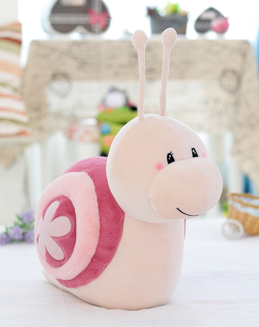 蓝白玩偶毛绒玩具专场(混合)蜗牛-豆沙色-35cm10lb126_唯品会