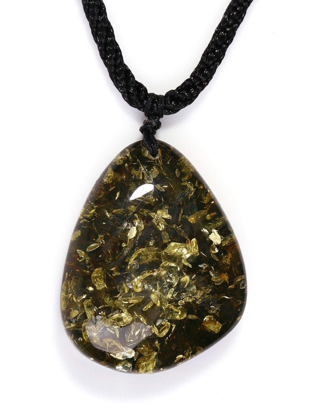 挪威森林绿珀项链